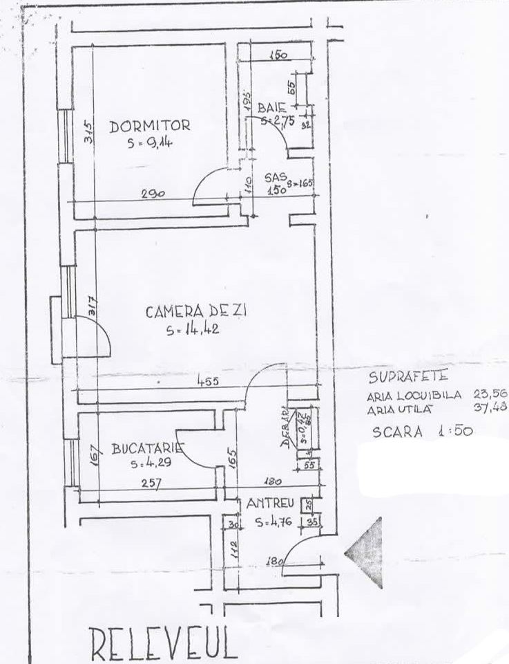 NOU! Apartament cu 2 camere, et.1 - Cantemir